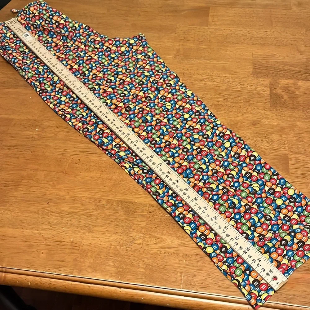 M & M’s Mens Medium Candy Print Pajama Lounge Elastic Waist Pant